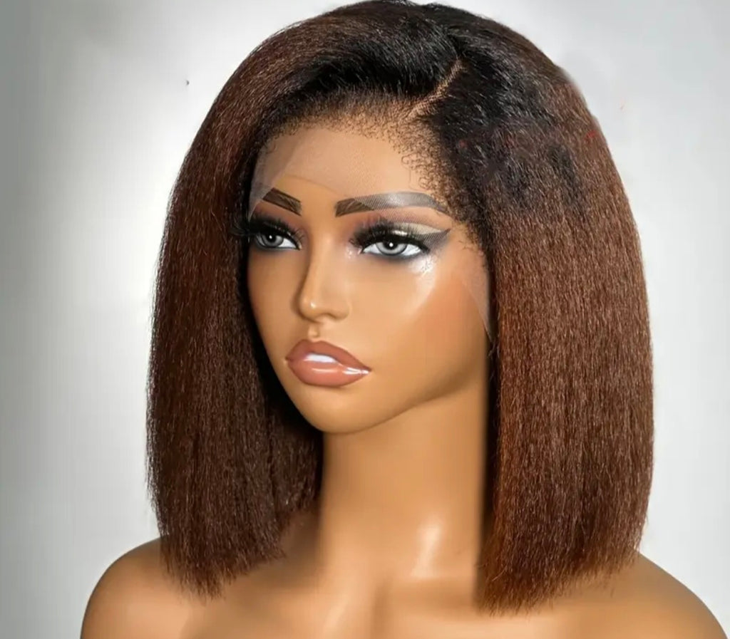 1B/4 kinky straight wig