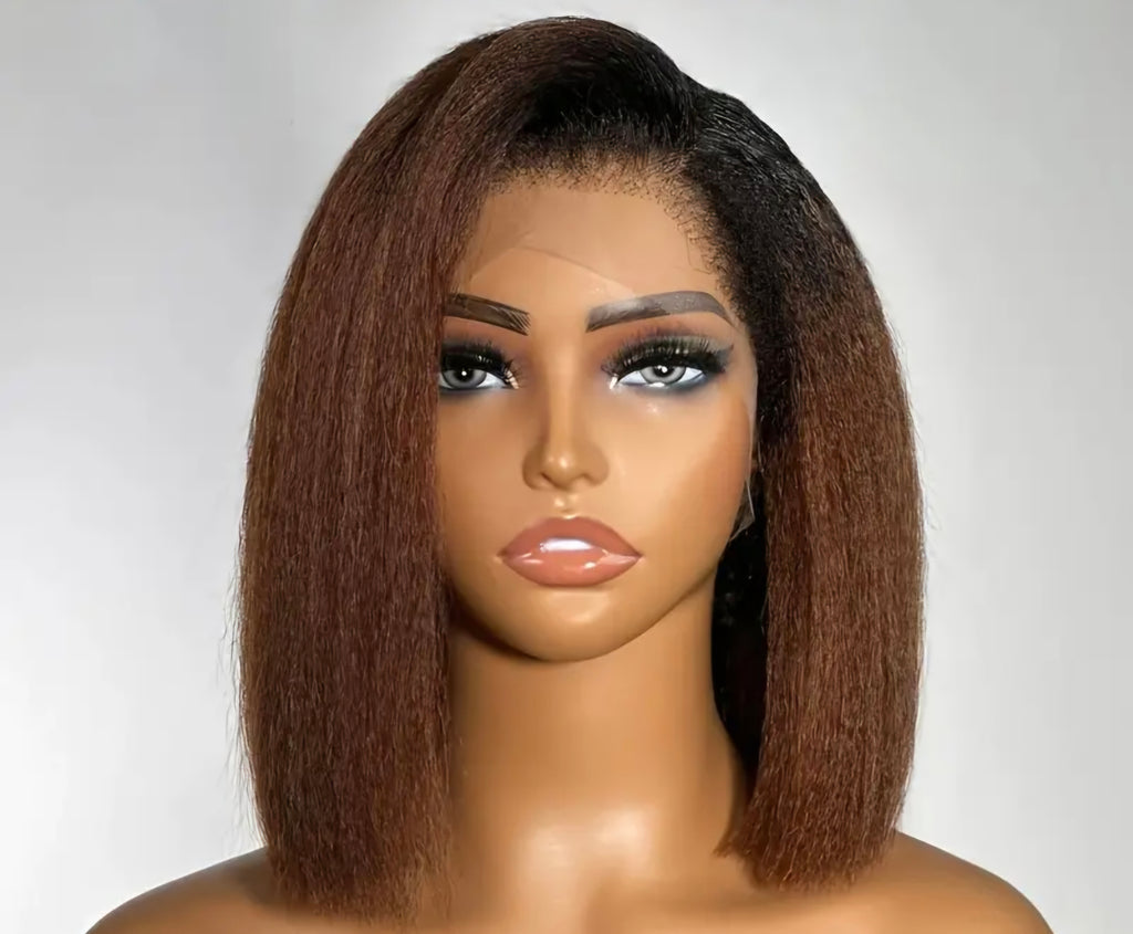 1B/4 kinky straight wig